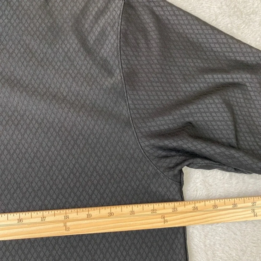Nike Dry Fit Golf Polo Shirt Men XL Black Diamond Texture Geometric Activewear‎